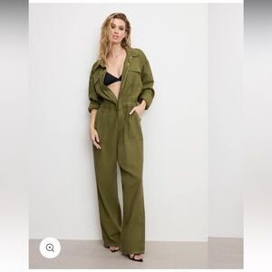 Good American Linen Jumpsuit - Size 2X - NWT